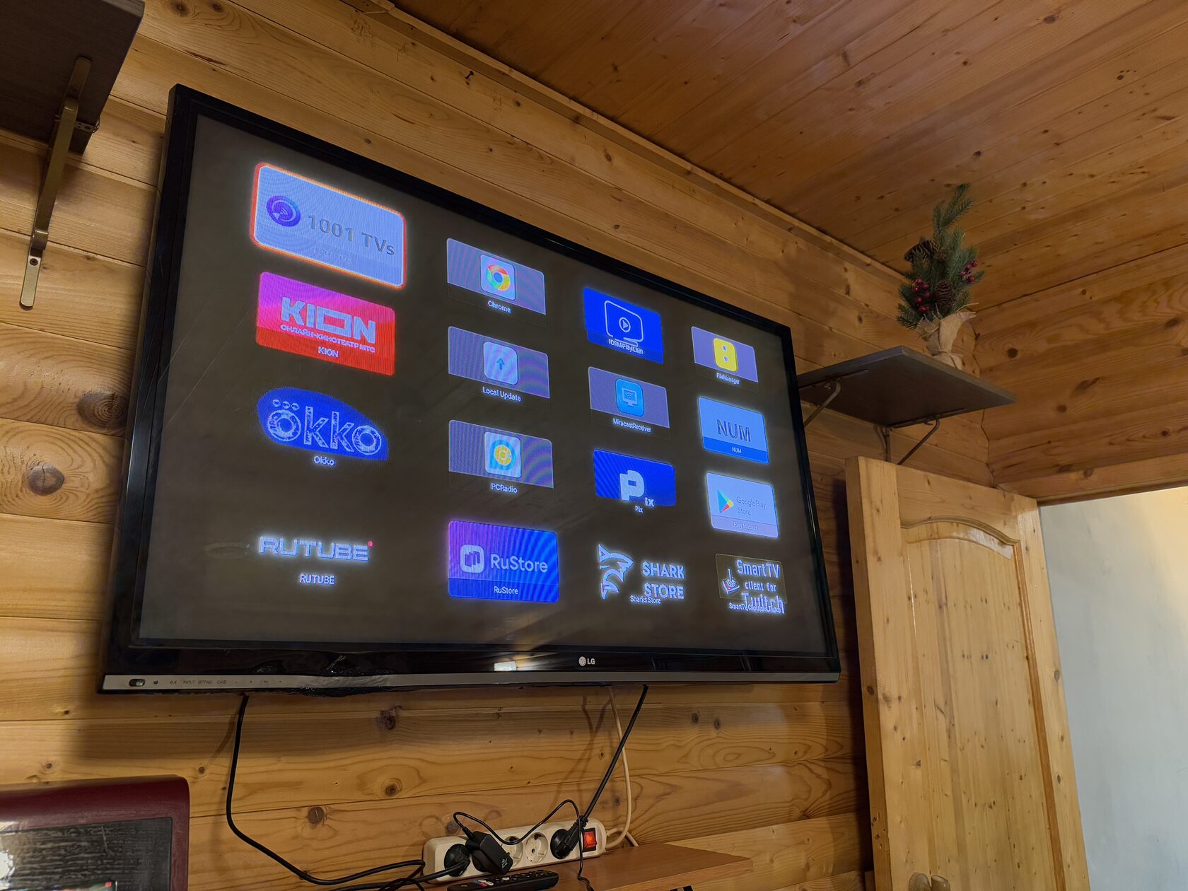 Комната отдыха с ТВ сауны Калипсо