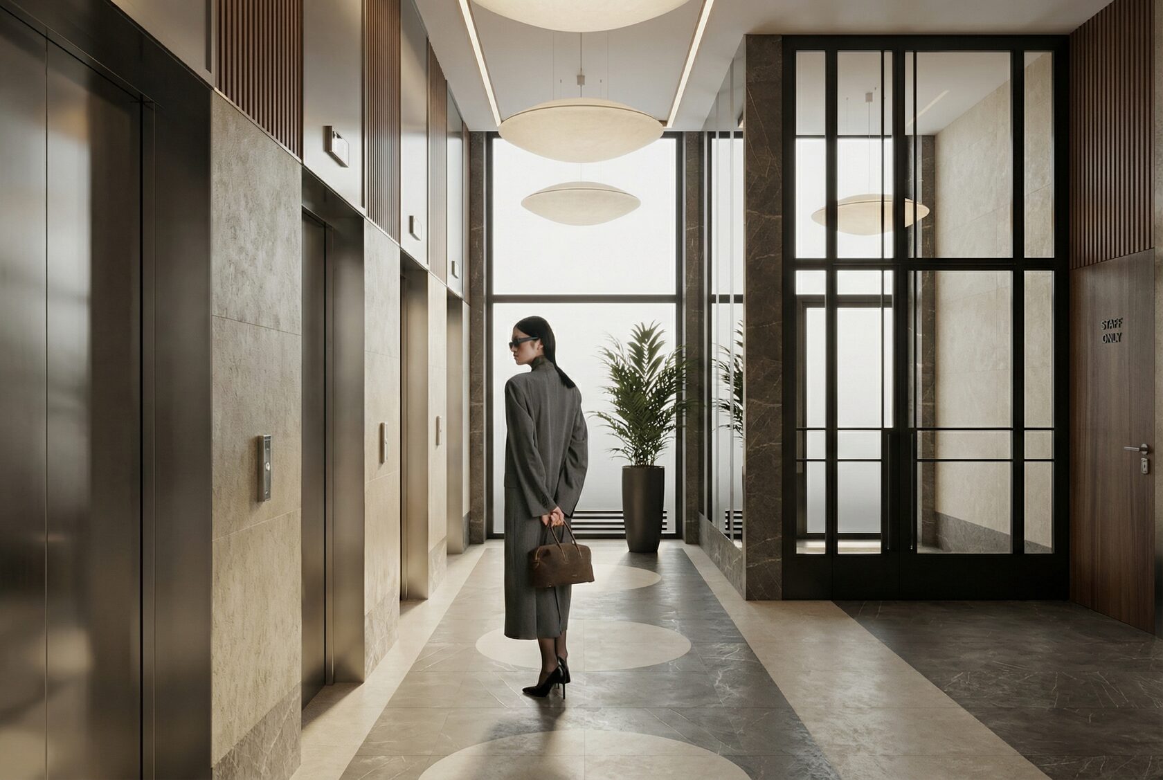 APXPLAN. Дизайн лифтового холла ЖК на Рязанском проспекте