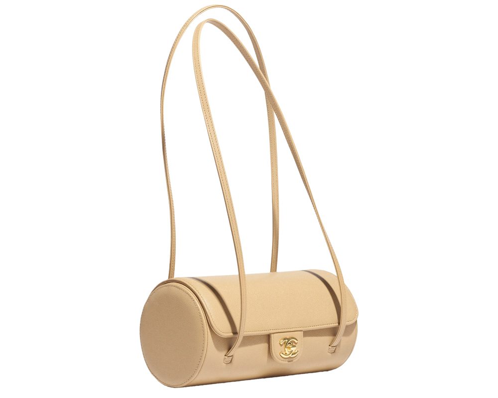 Chanel Barrel Bag Beige Pre Collection