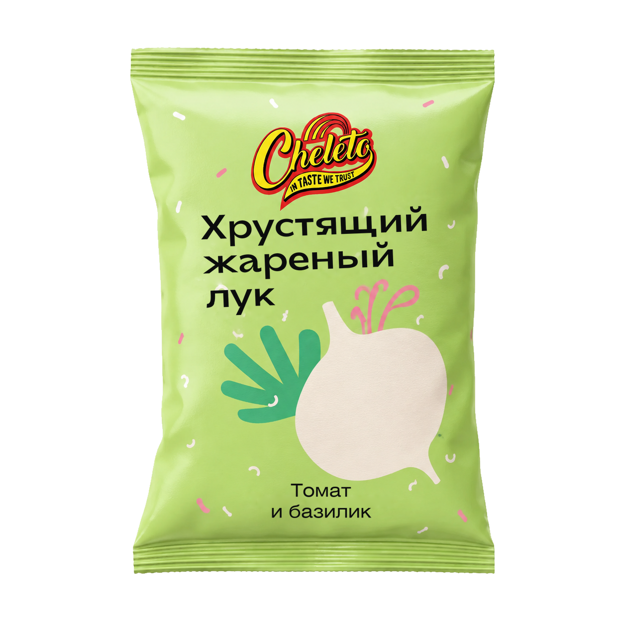 Хрустящий лук — томат и базилик — мини-пакет