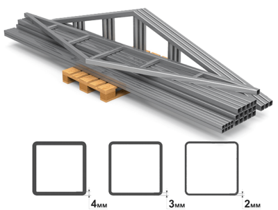 Заготовка металлокаркаса