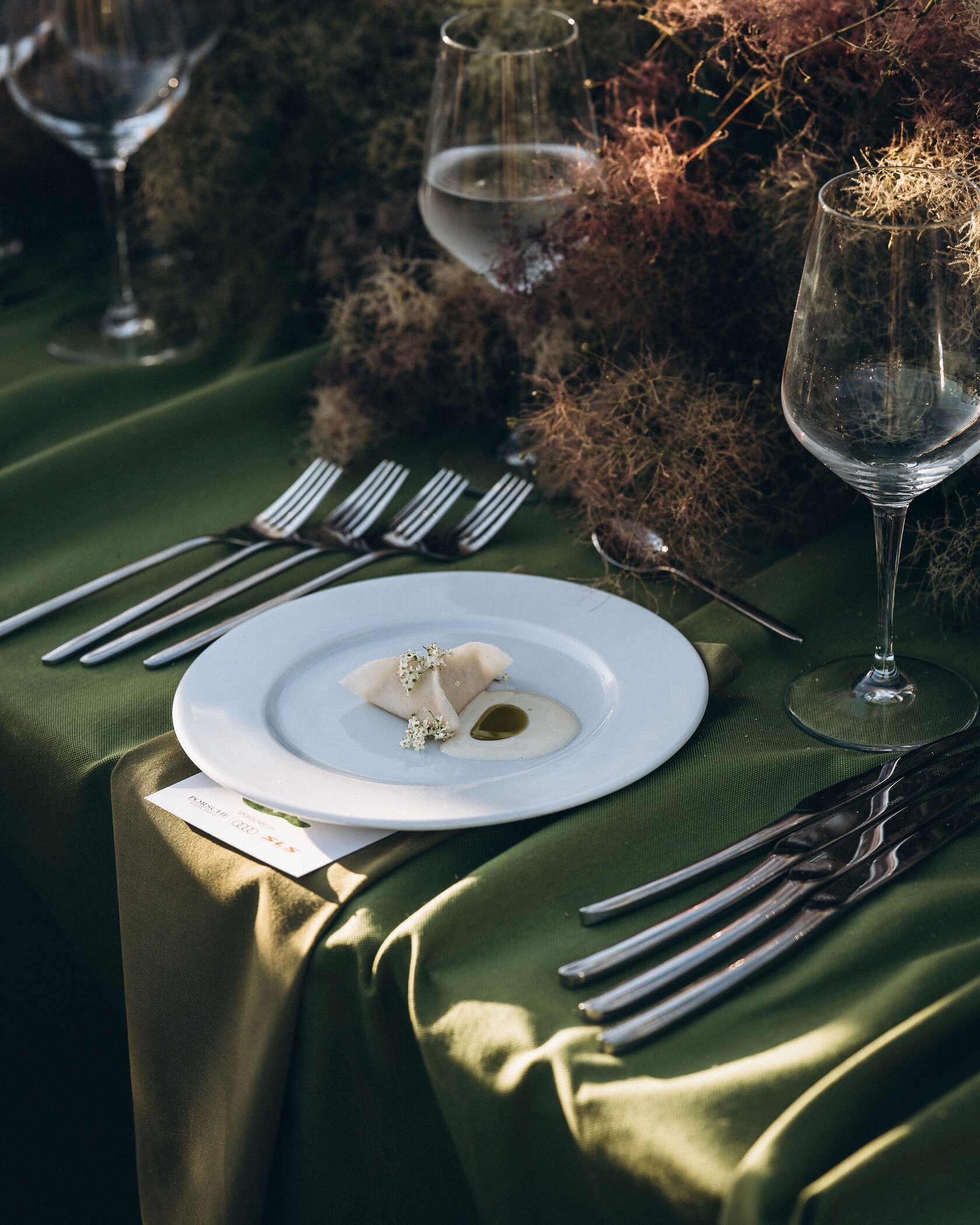 Едно от ястията създадена от шеф Севда Димитрова на събитието The Golf Dinner by Food Nomads 