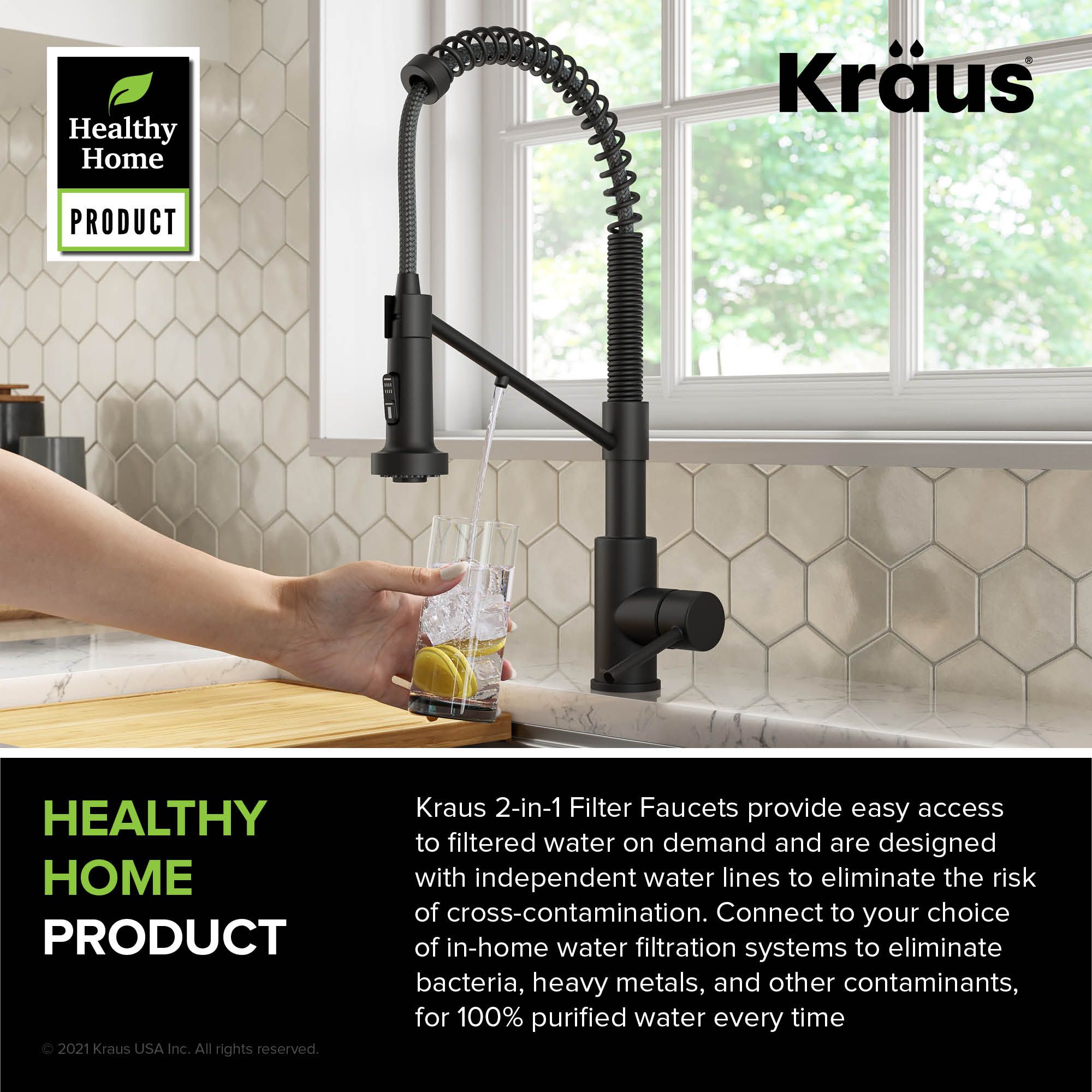 Кухонний змішувач Kraus KFF-1610MB - изображение 9