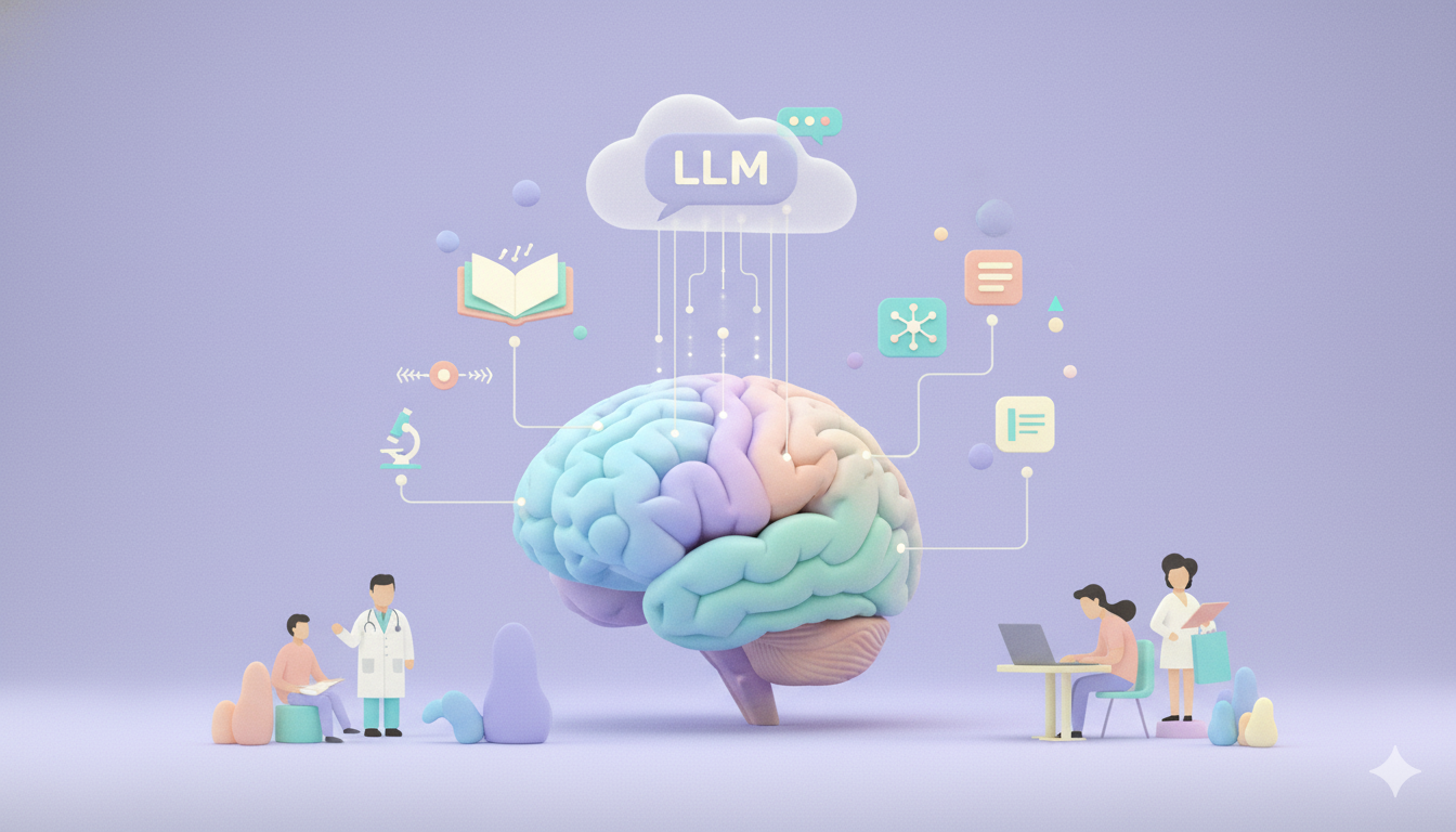 Концептуальная иллюстрация положительных эффектов LLM