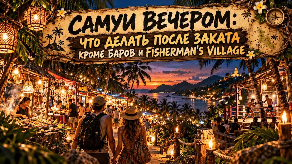 Самуи вечером — идеи, чем заняться после заката кроме баров и Fisherman's Village