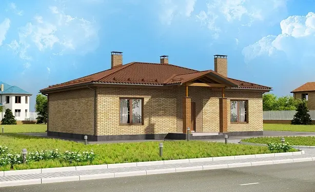 Проект одноэтажного дома (A-112): изображение 3