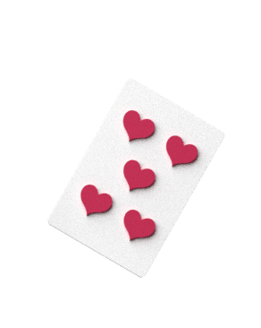 Карта пятерка червей