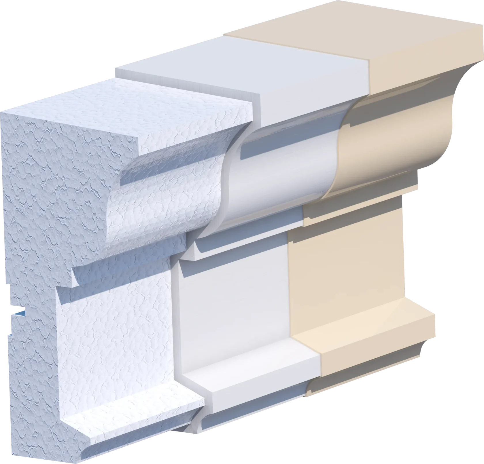Образец декора, ПСБ-25С с покрытием мраморно-акриловым