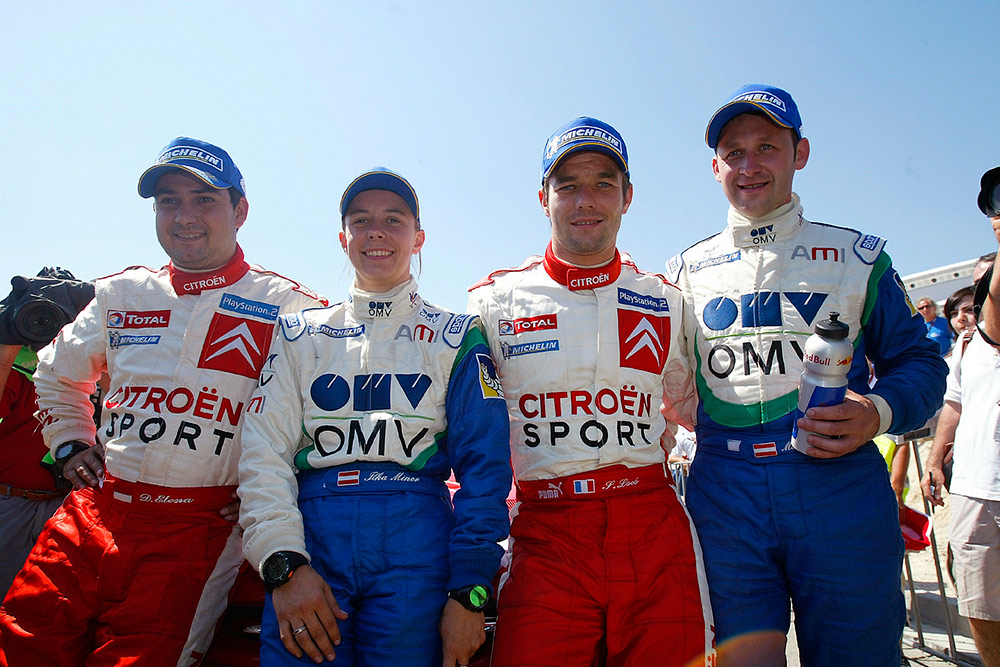 Победители ралли Кипр 2005 Себастьен Лёб и Даниэль Элена (Citroën), обладатели второго места Манфред Штоль и Илка Майнор (OMV WRT)