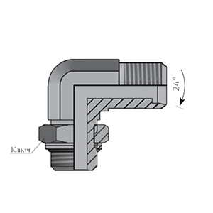 Адаптеры переходные угловые 90° корпус с к/г dkol 24°/bsp