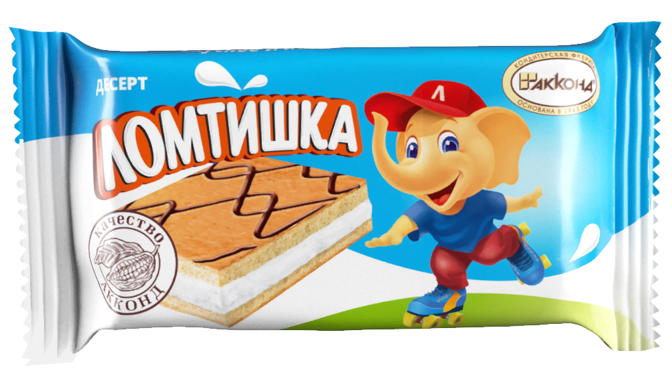 десерт Ломтишка с молочной начинкой