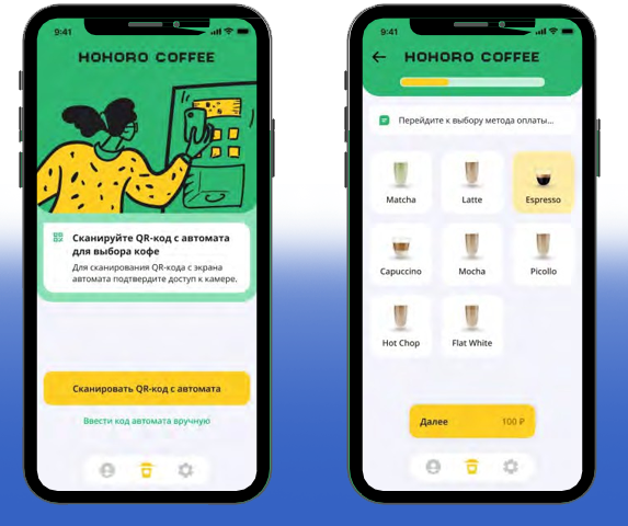 Мобильное приложение HOHORO, программа лояльности