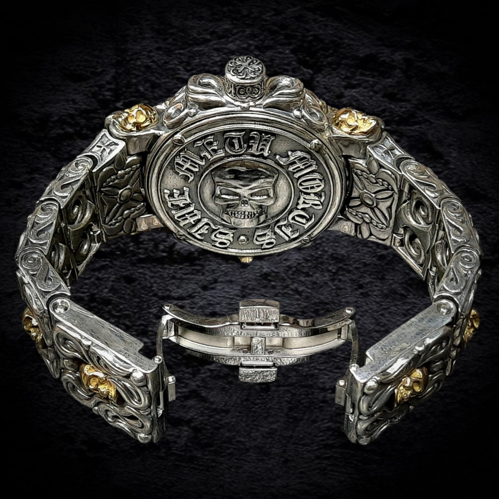 серебряные массивные часы, мужские серебряные часы, элитные часы.