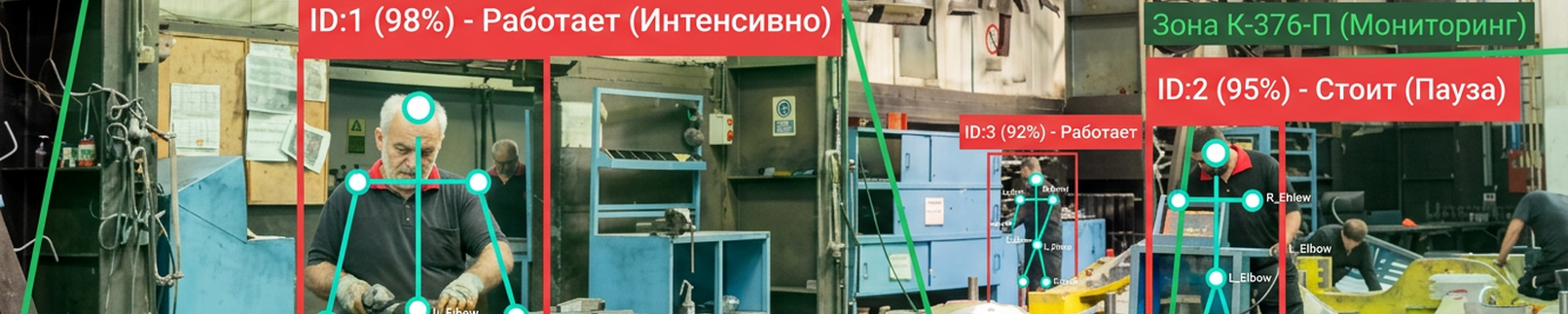 Производственный цех под контролем видеокамер