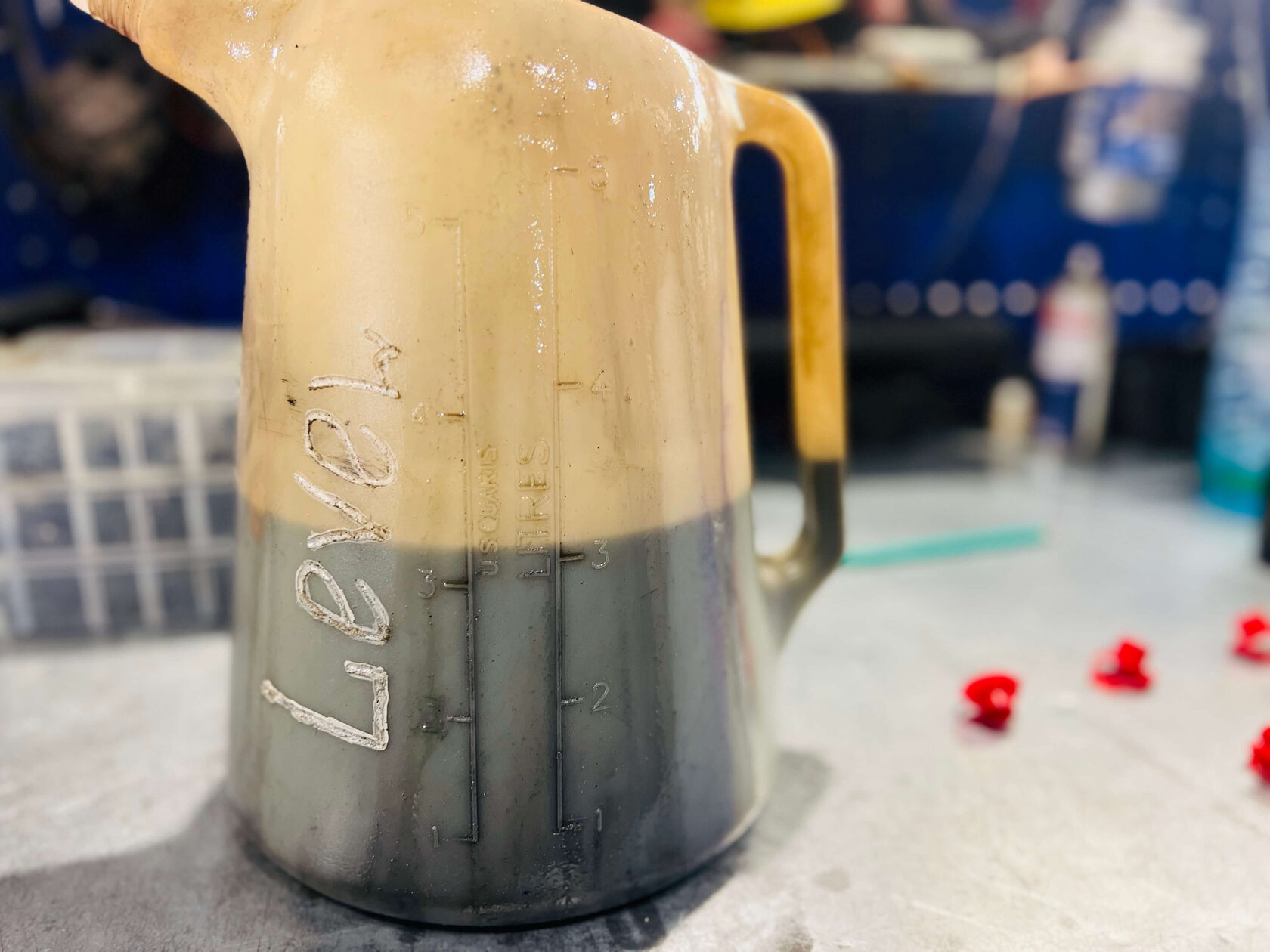 Количество слитого масла