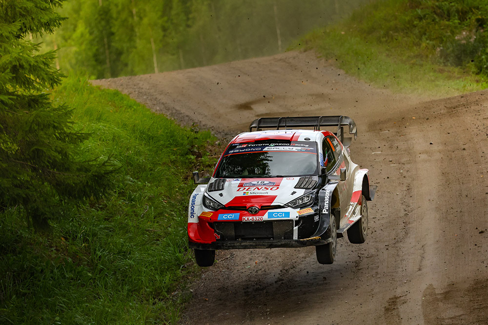Такамото Кацута и Аарон Джонстон, Toyota GR Yaris Rally1, ралли Финляндия 2023/ Фото: Toyota Gazoo Racing WRT