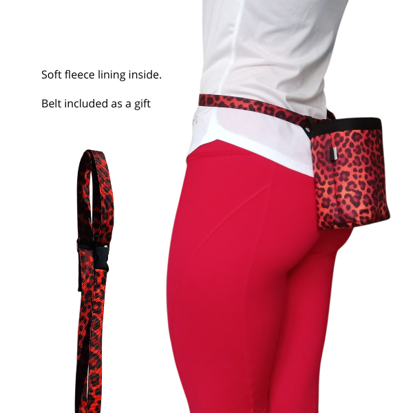 Chalk bag Leopard animal print for rock climbing and bouldering