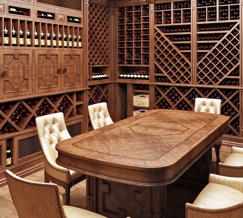 Дегустационная комната из дерева