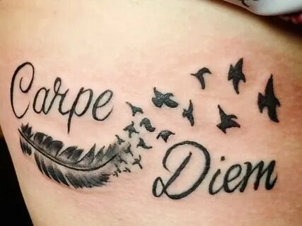 Мотивирующая и укрепляющая татуировка carpe diem | Tatuantes