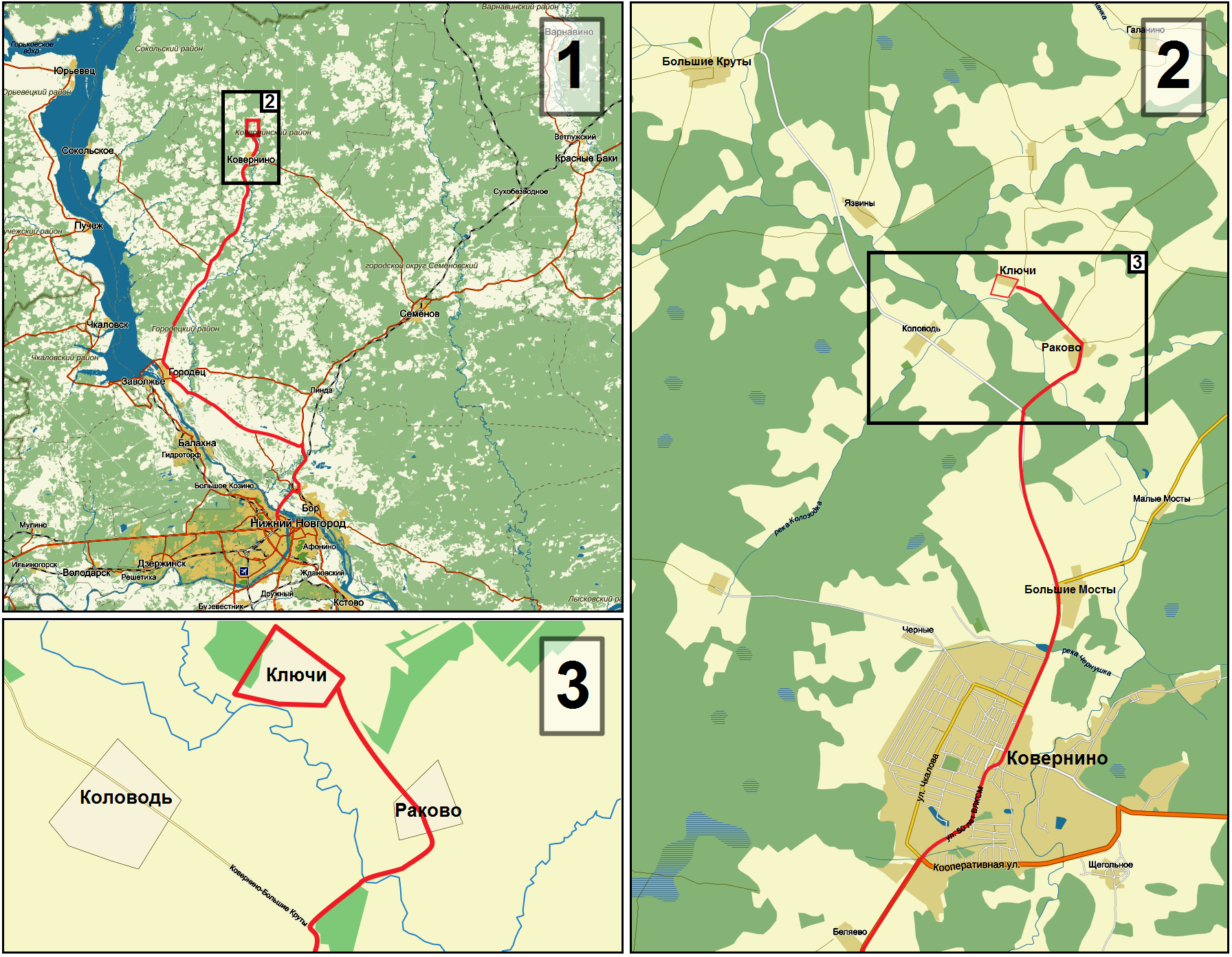 Карта поселка варнавино