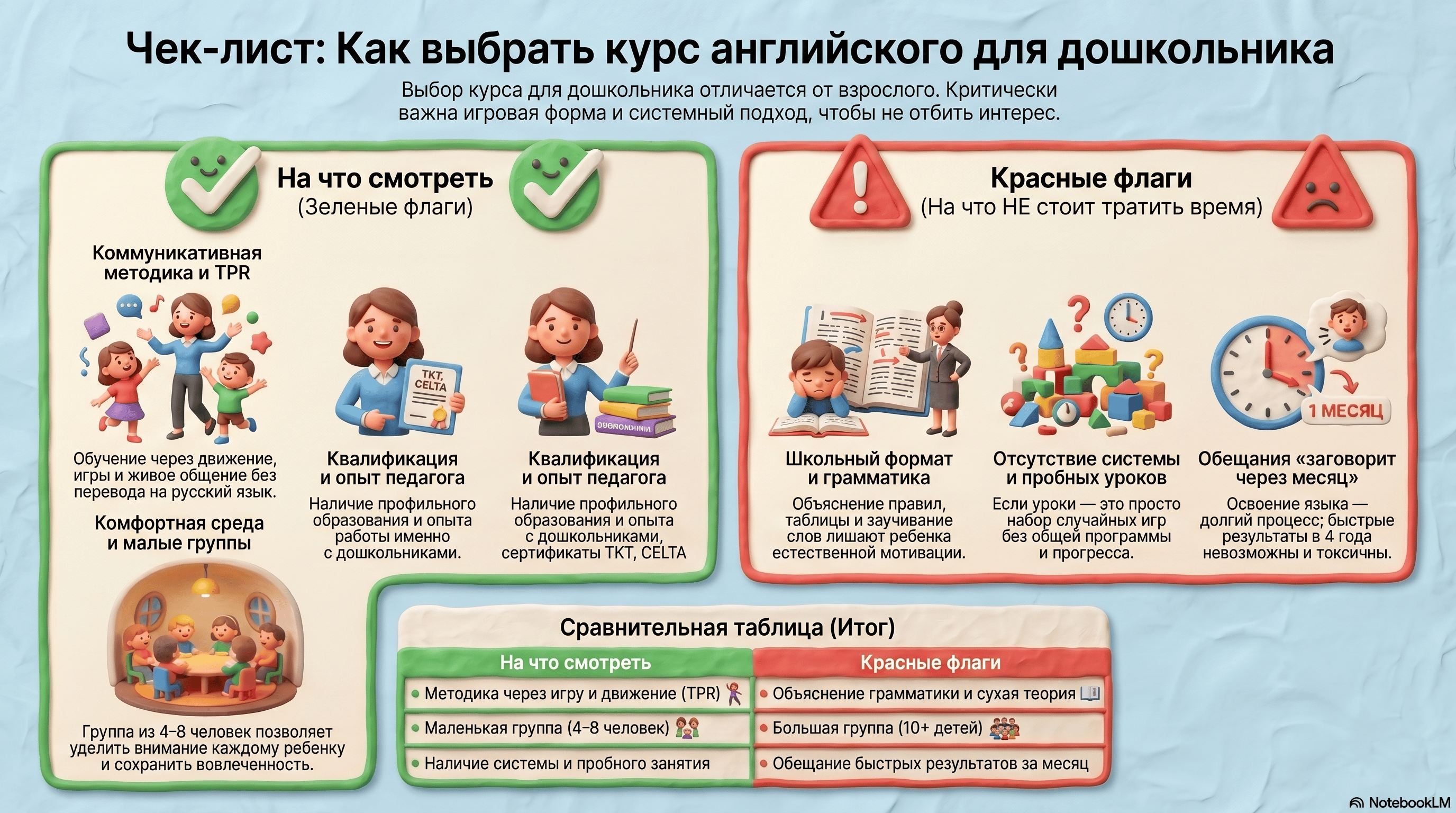 Как выбрать курс и педагога для дошкольника: практический чеклист