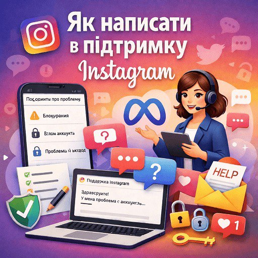 Як написати в підтримку Instagram