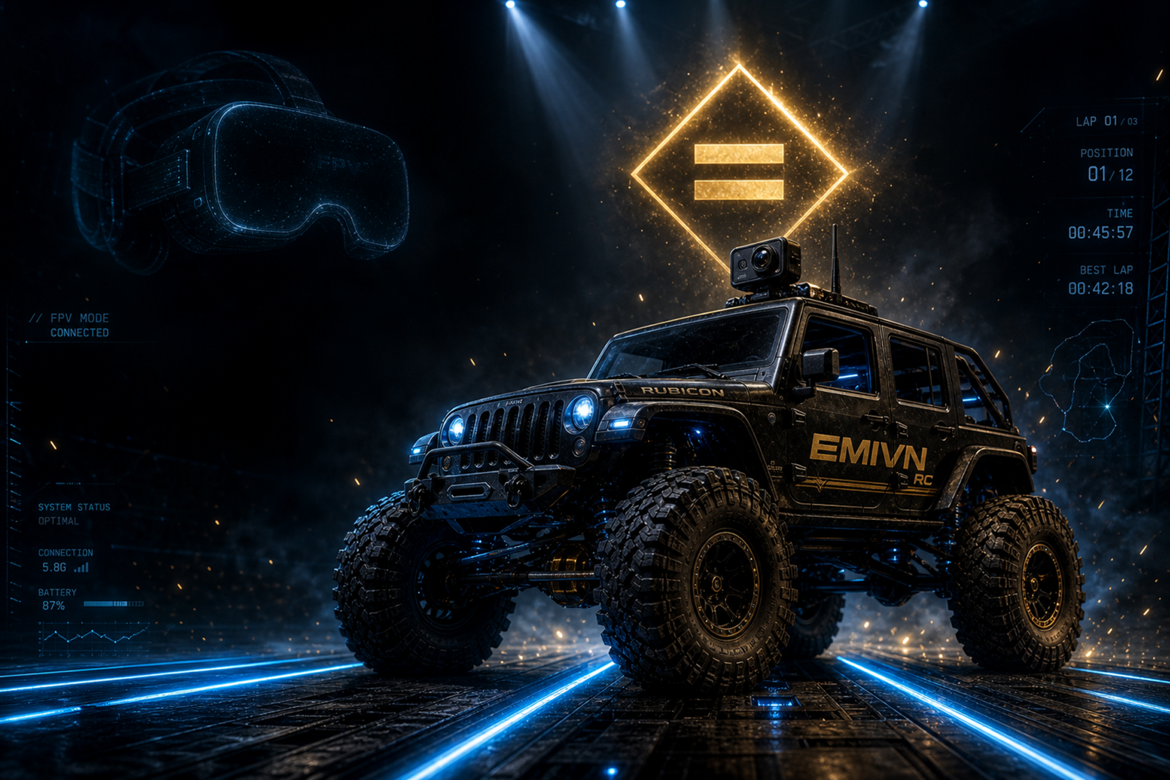 EMIVN — визуал кейса: SUV у сейфа с золотыми монетами
