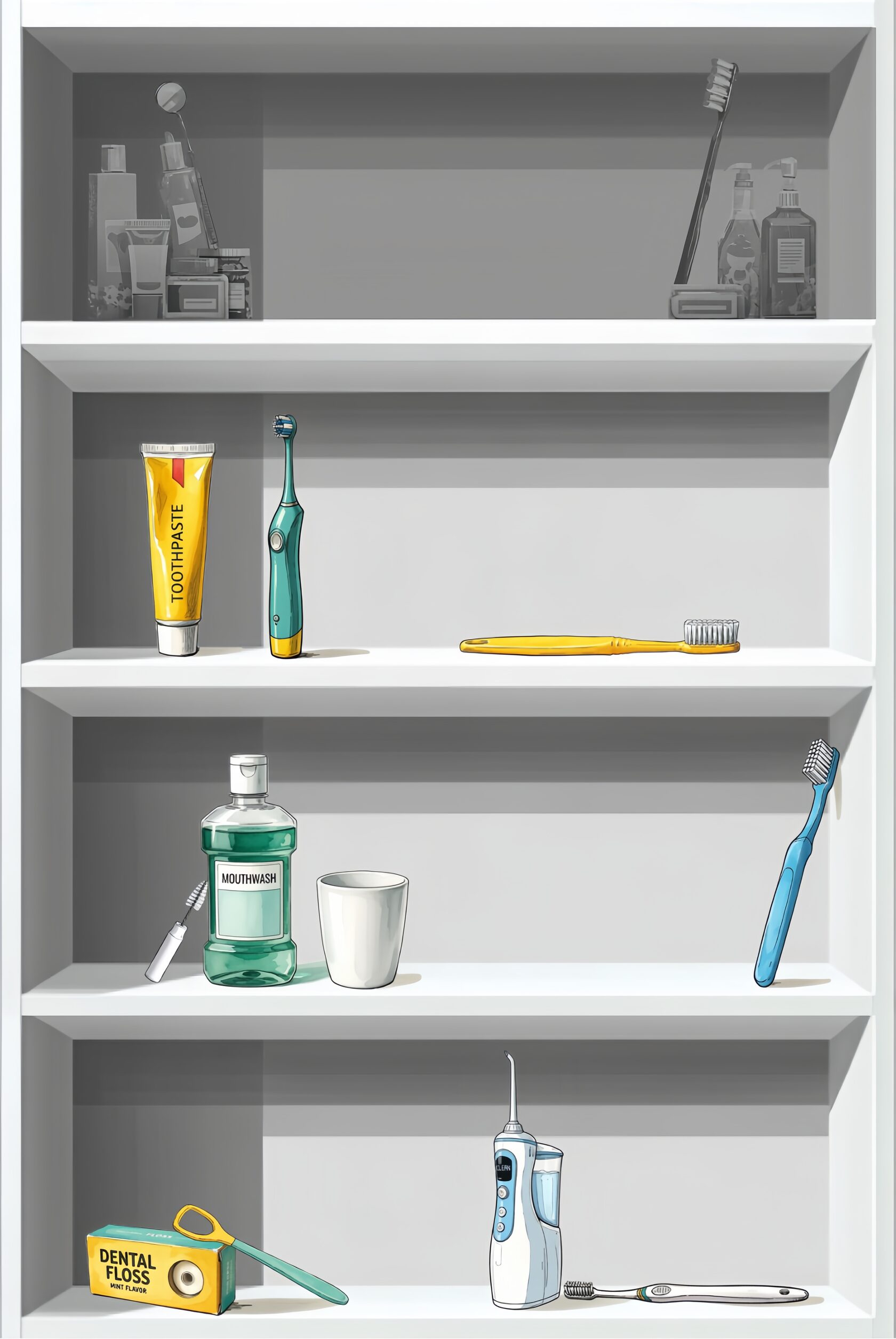 полка в ванной