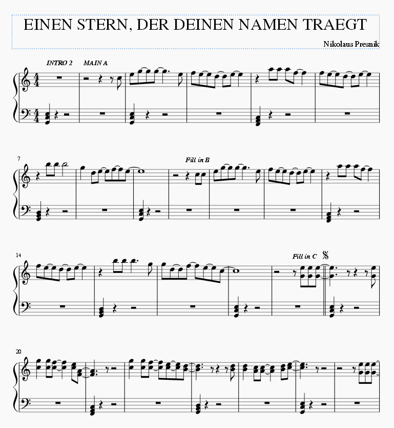 Einen Stern, der deinen Namen traegt