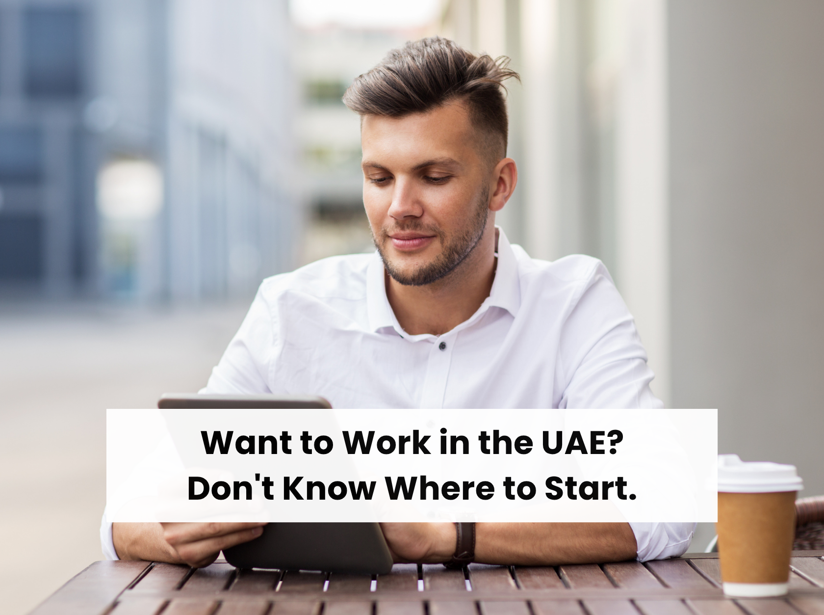 Job seeker researching how to find a job in the UAE and exploring UAE career opportunities online.