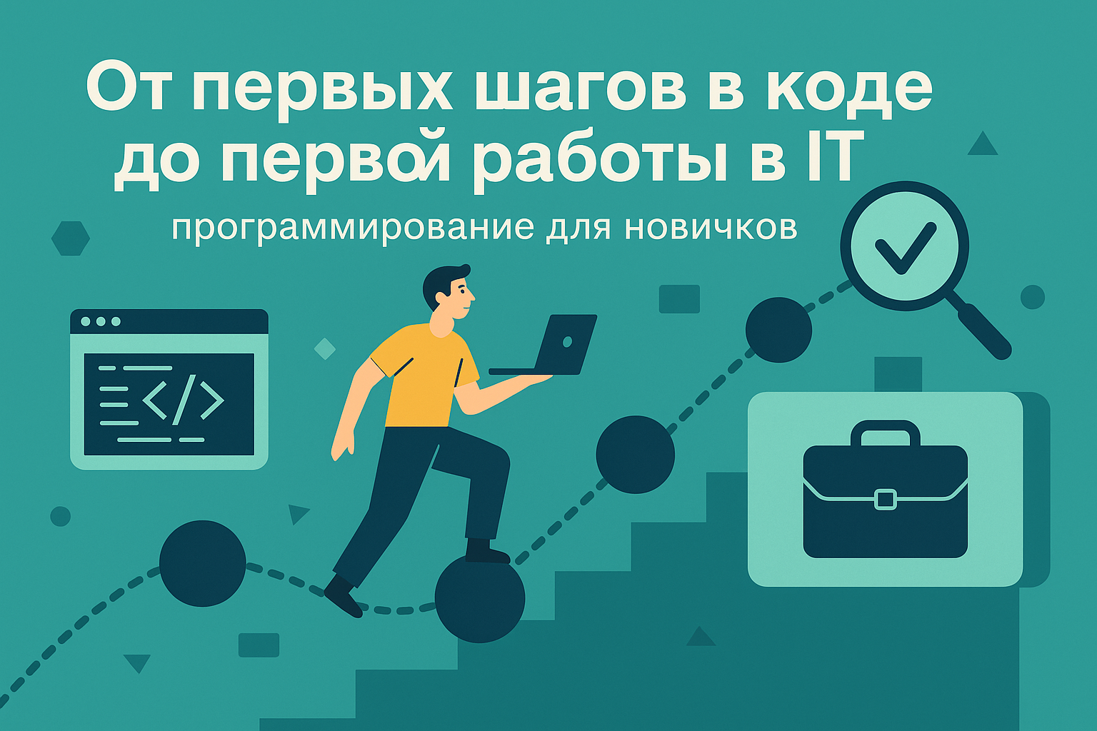 GeekBrains — старт в IT с нуля. От первых шагов в коде до первой работы в IT. Программирование для новичков