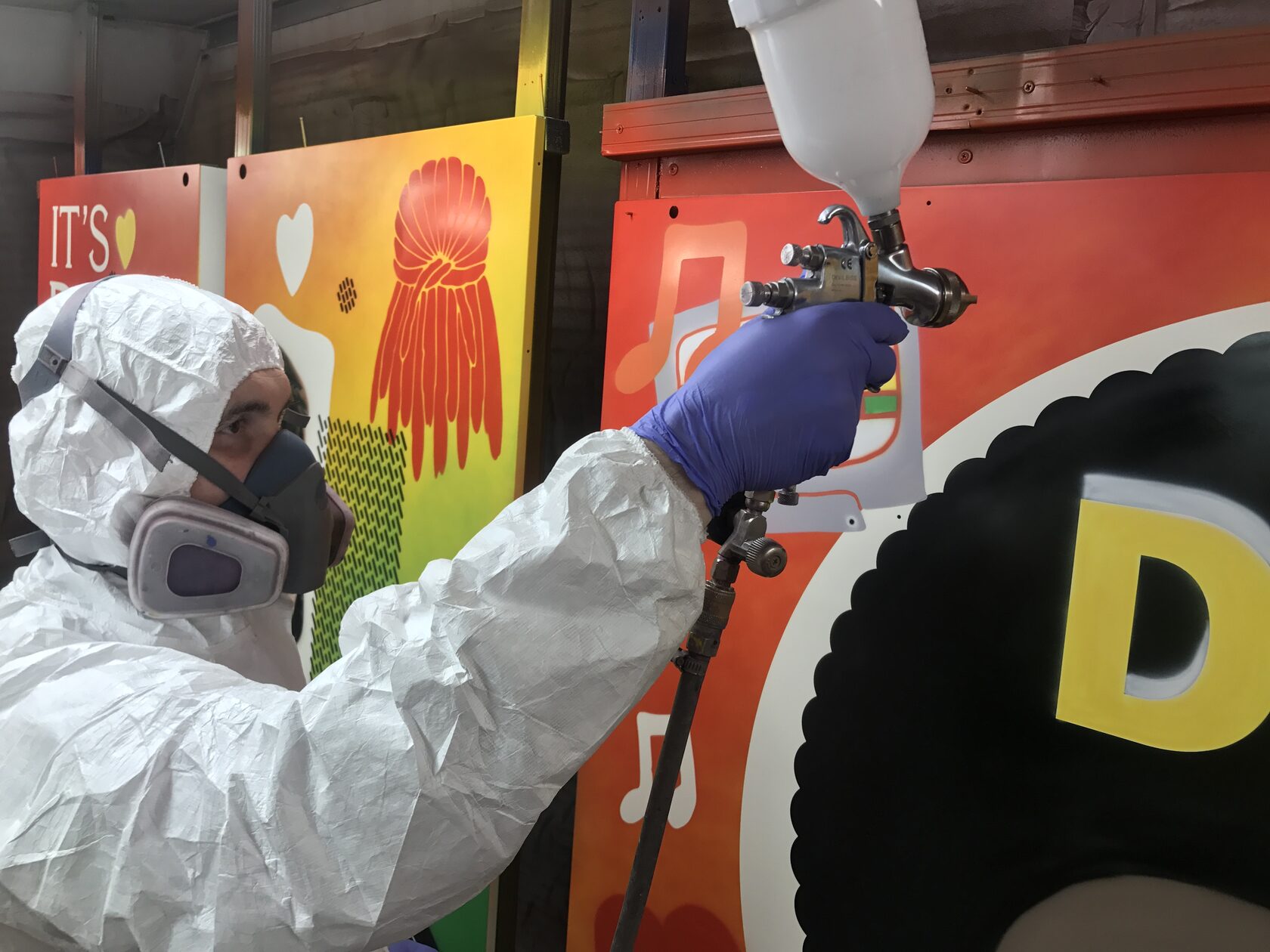 Аэрография на аттракционах и др. объектах