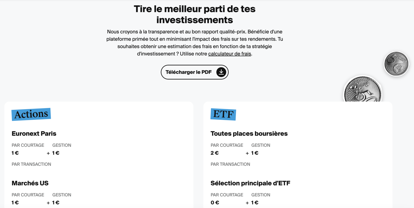 frais et tarifs DEGIRO 2026