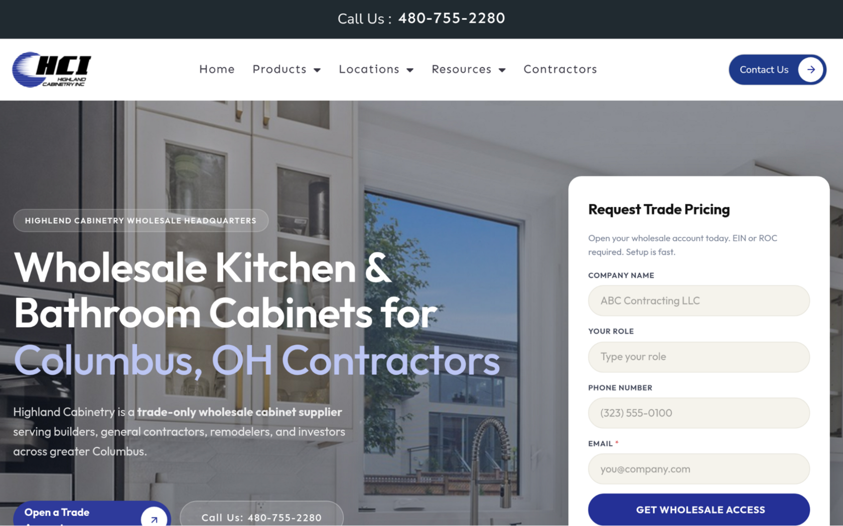 Highland Cabinetry Screenshot