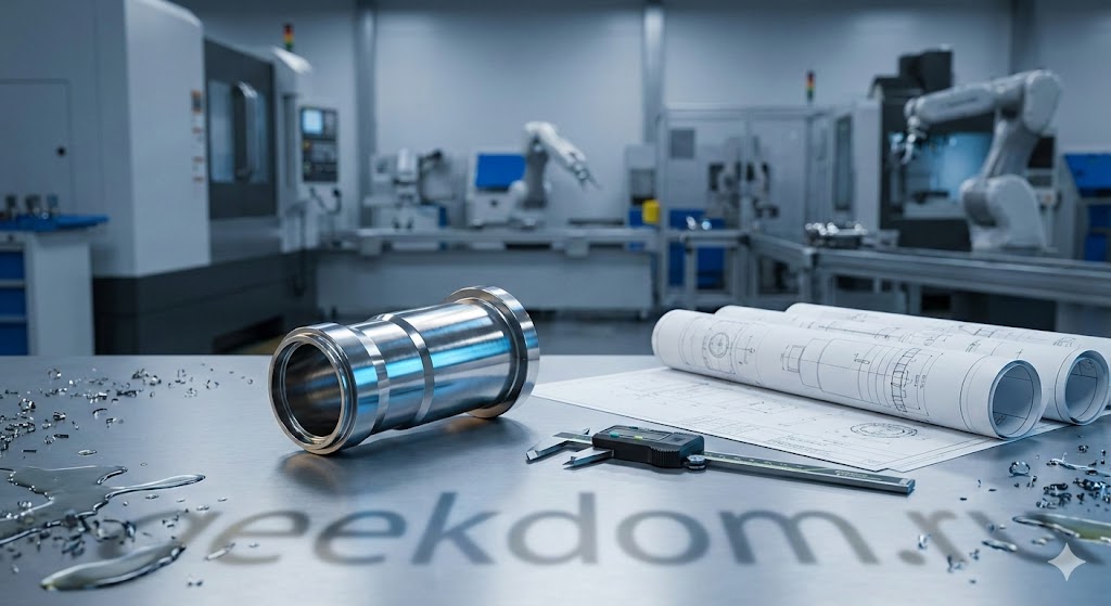 Высокотехнологичное производство оборонного предприятия с измерительными приборами и чертежами