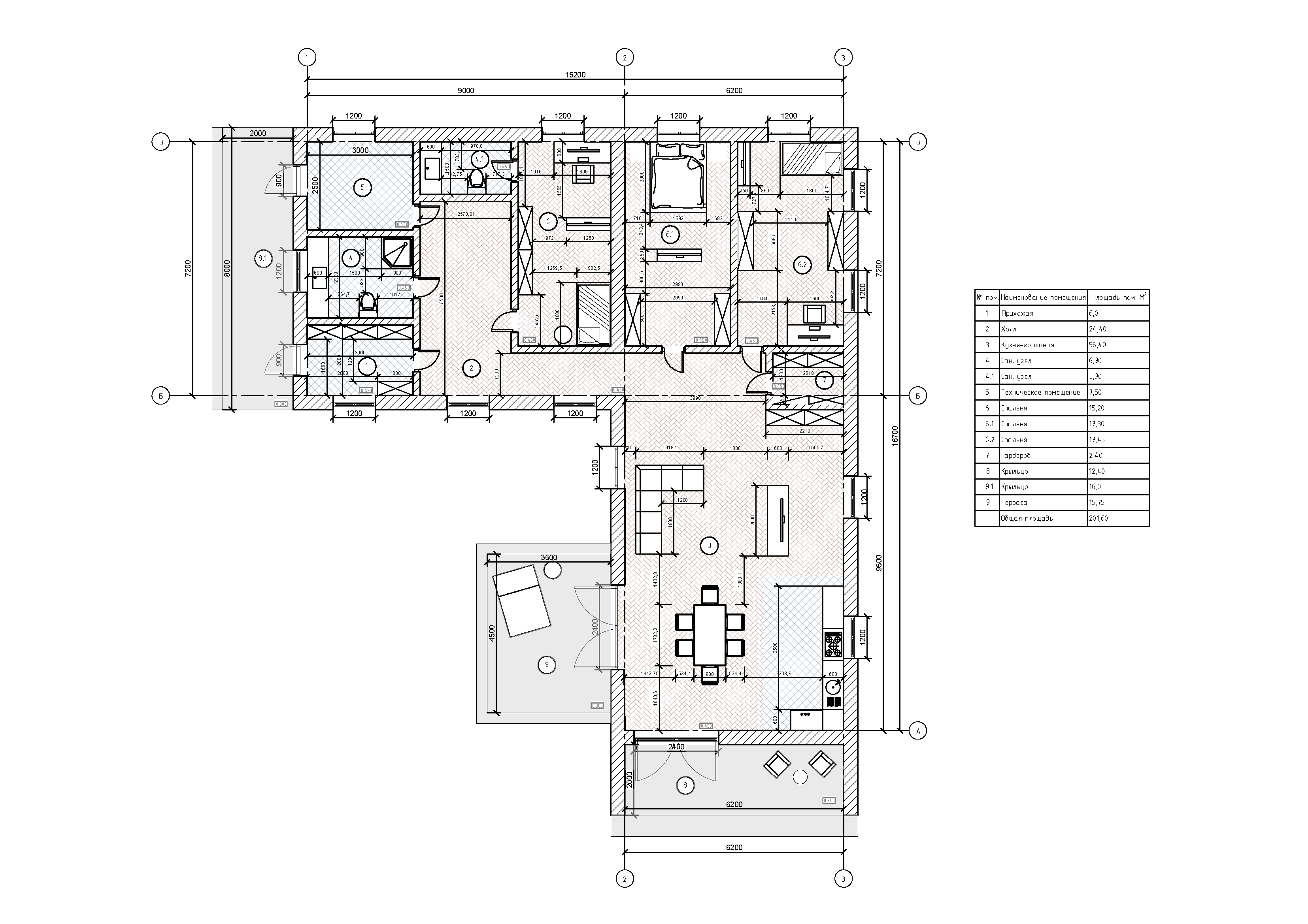 Планировка первого этажа