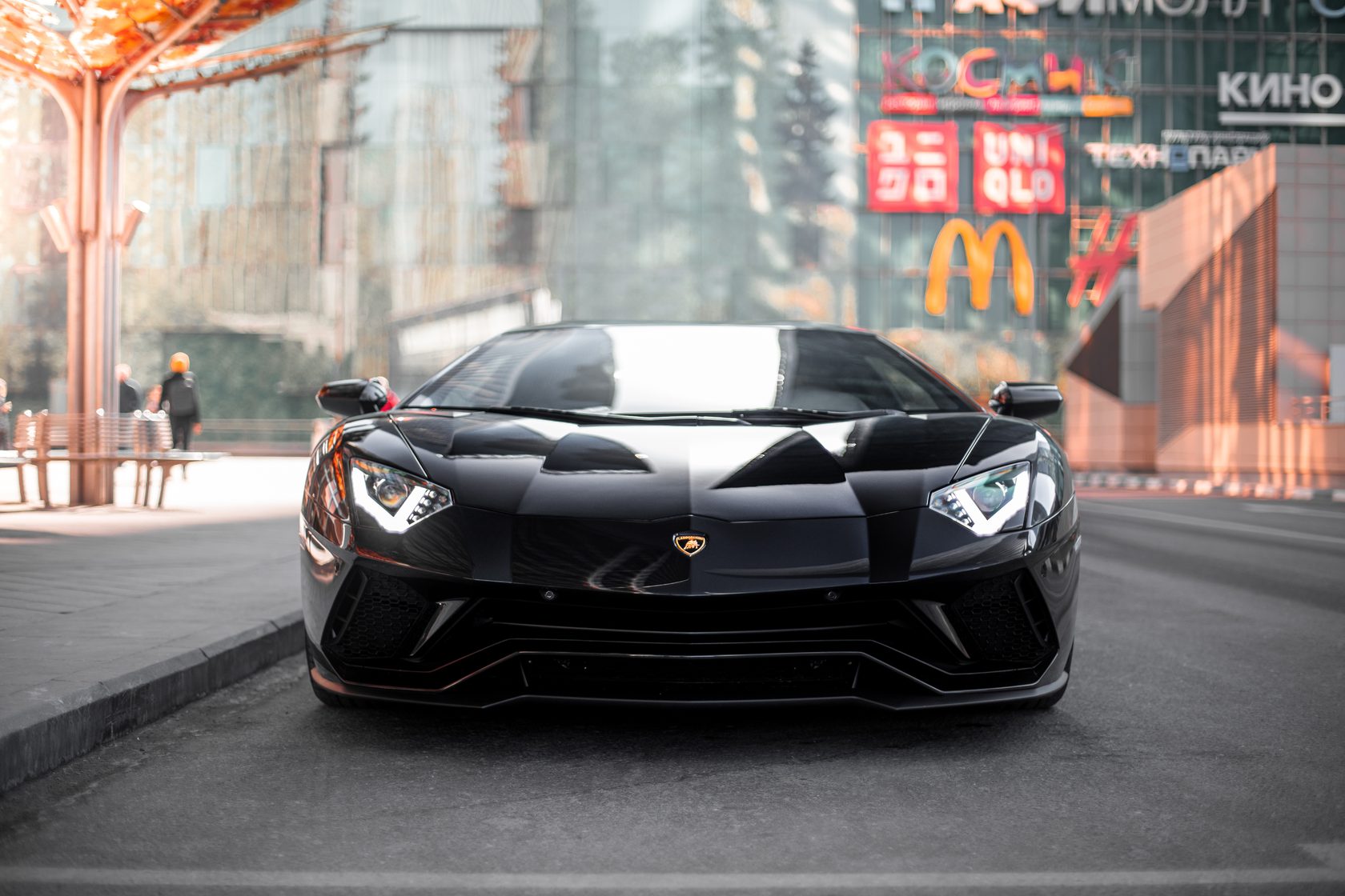 Lamborghini Aventador 2021 чёрная