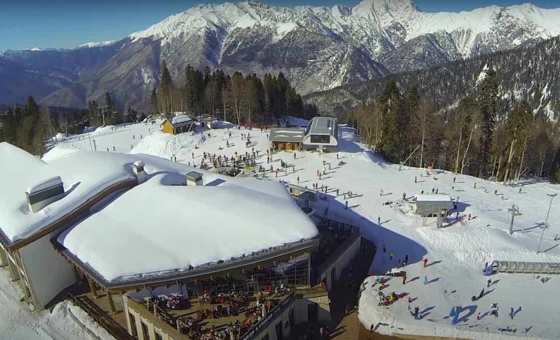 Вечернее катание в Красной Поляне