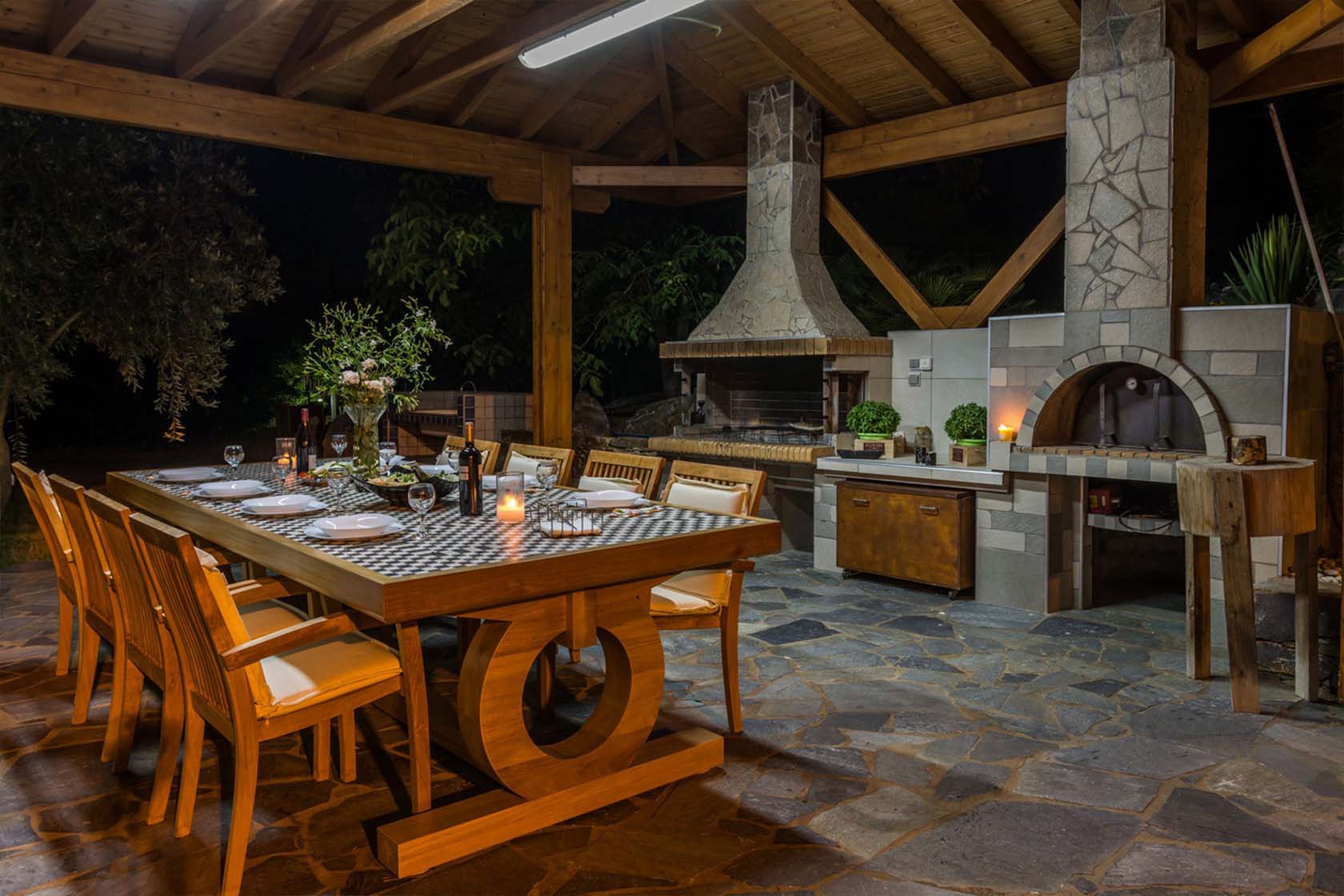 Services for design of outdoor BBQ area in landscape design of Dominican Republic