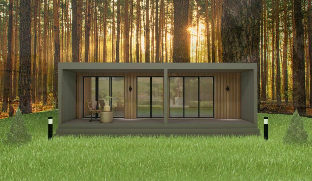 С террасой модульные дома в Туапсе С террасой модульные дома в Туапсе