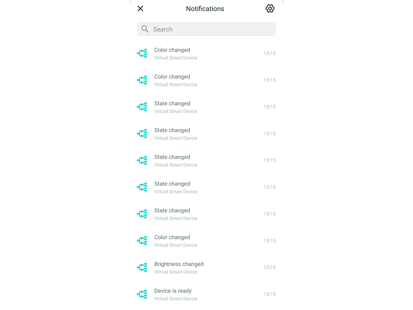 Device status notifications