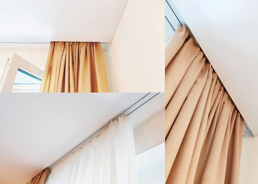 коллаж скрытых карнизов