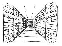 рисунок архивных стелажжей