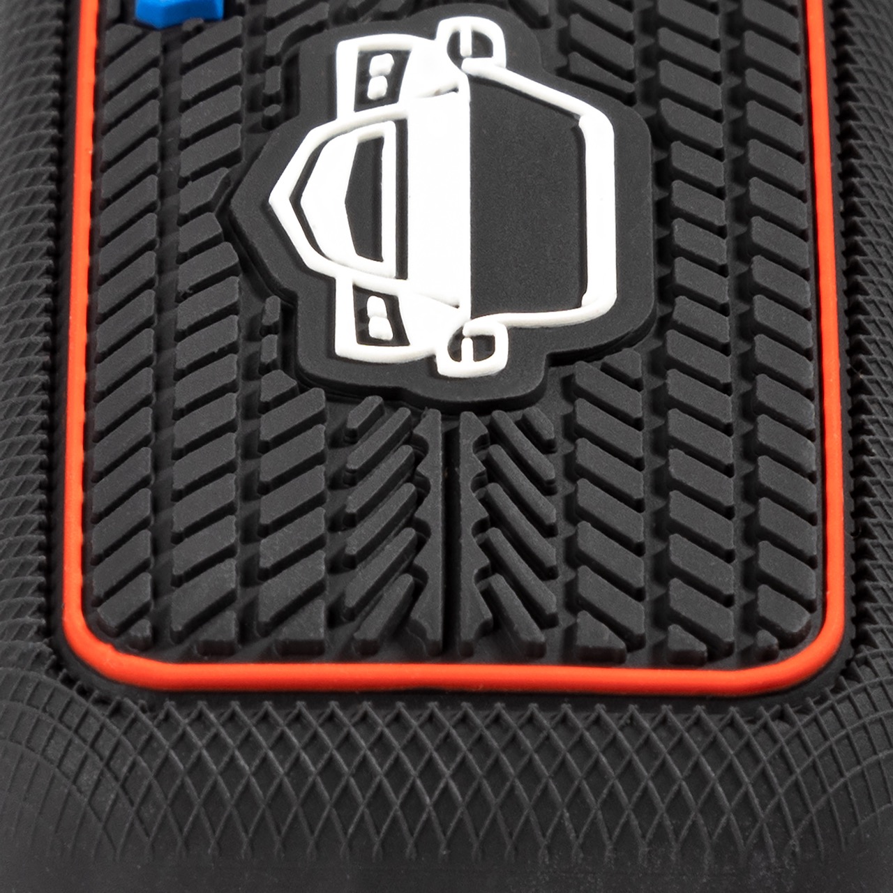 Текстура силиконового чехла Soft Touch чёрный цвет крупный план