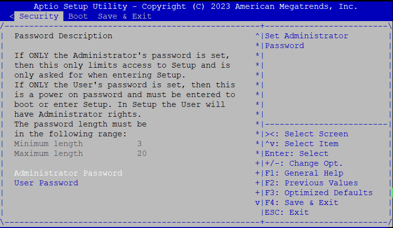 Рисунок 7 — Интерфейс раздела Security (Безопасность)