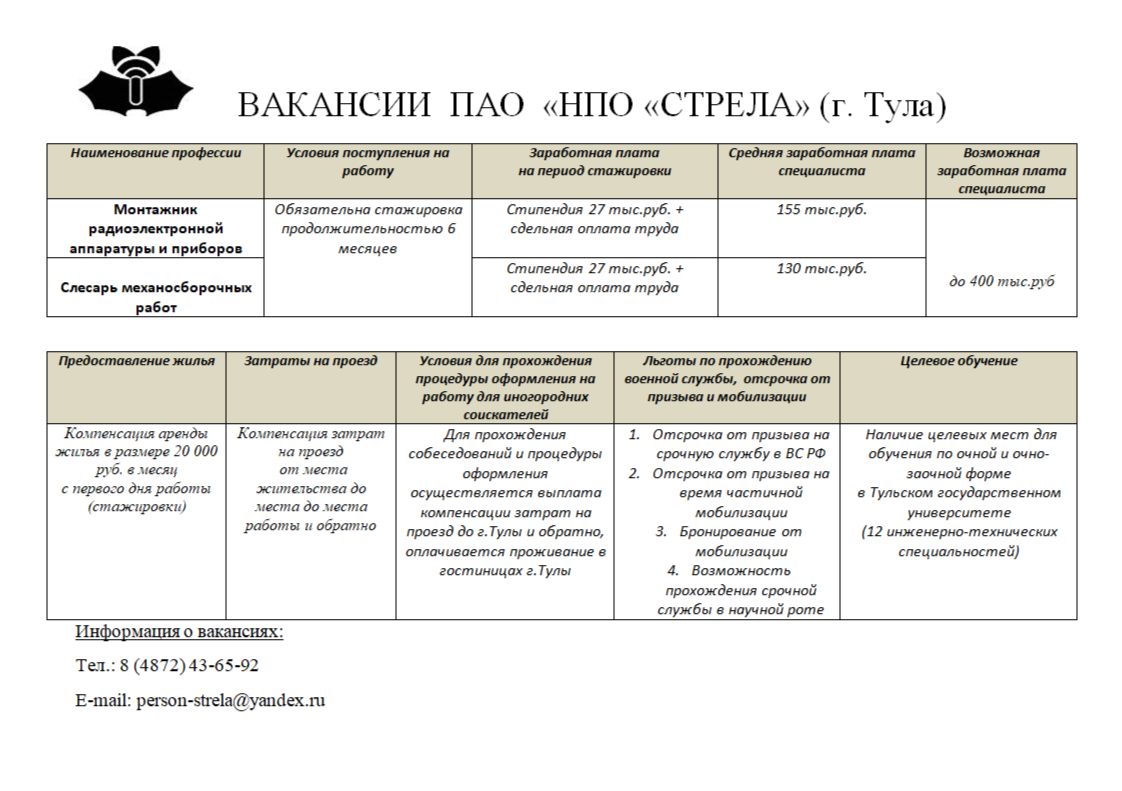 Служба содействия и трудоустройства