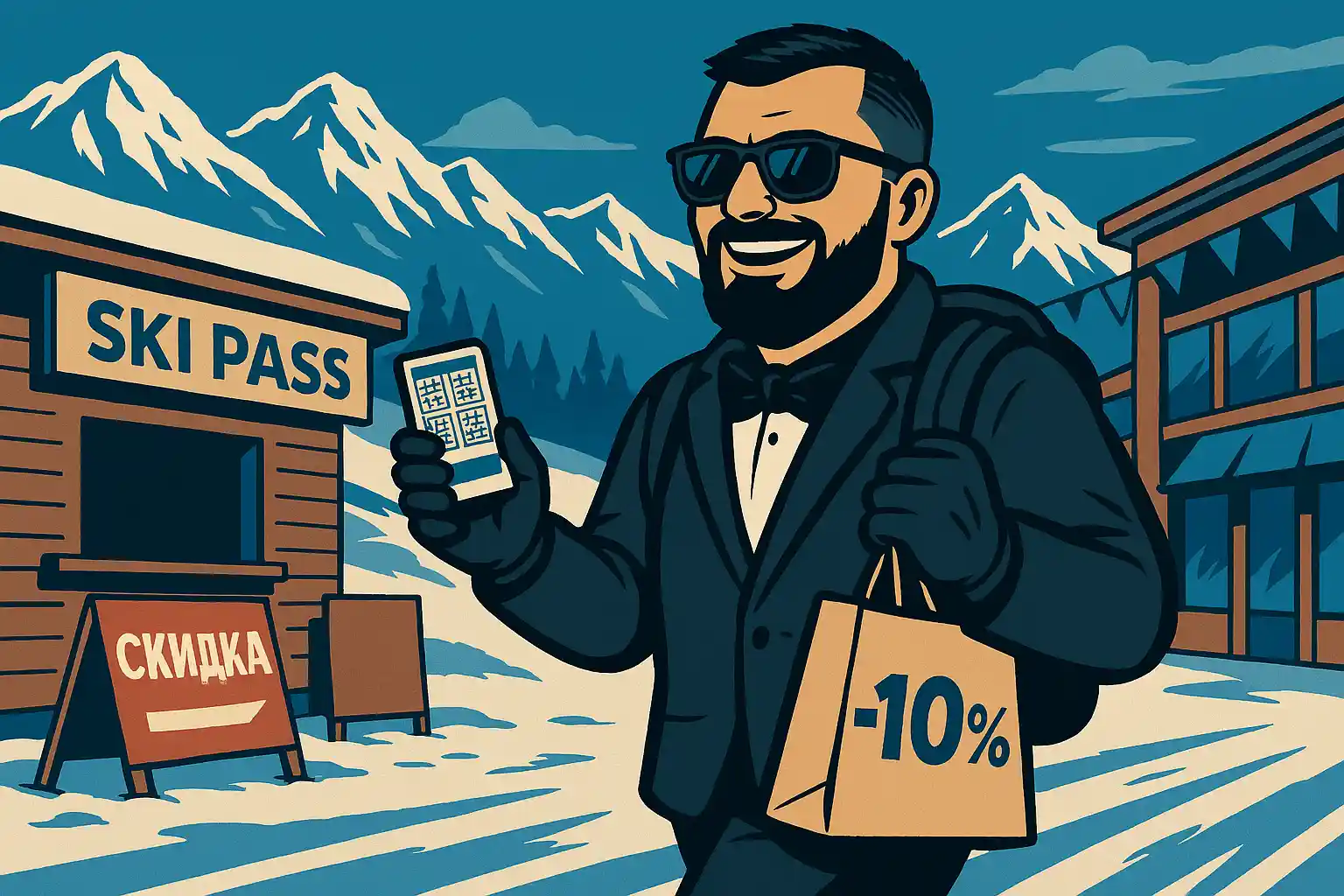 Скидка до 20% на многодневные ски-пассы: Лаура / Альпика