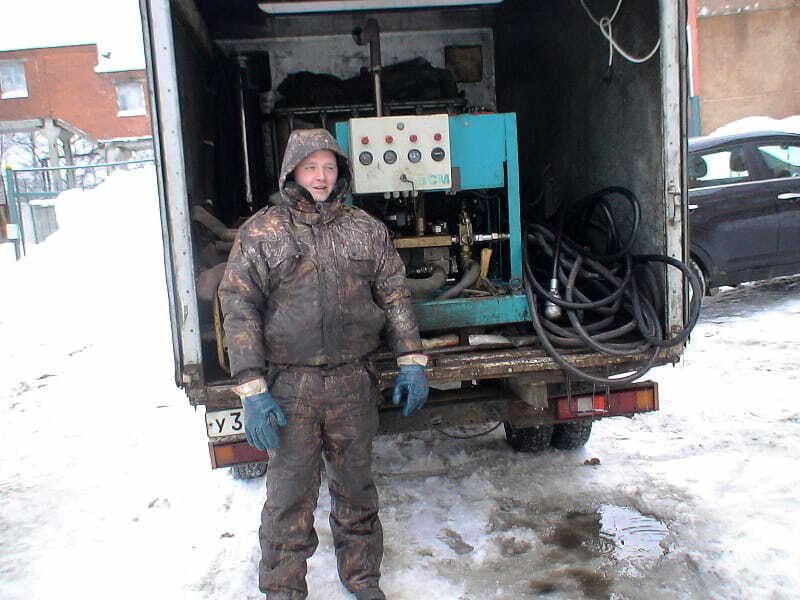 Прочистка засоров канализации