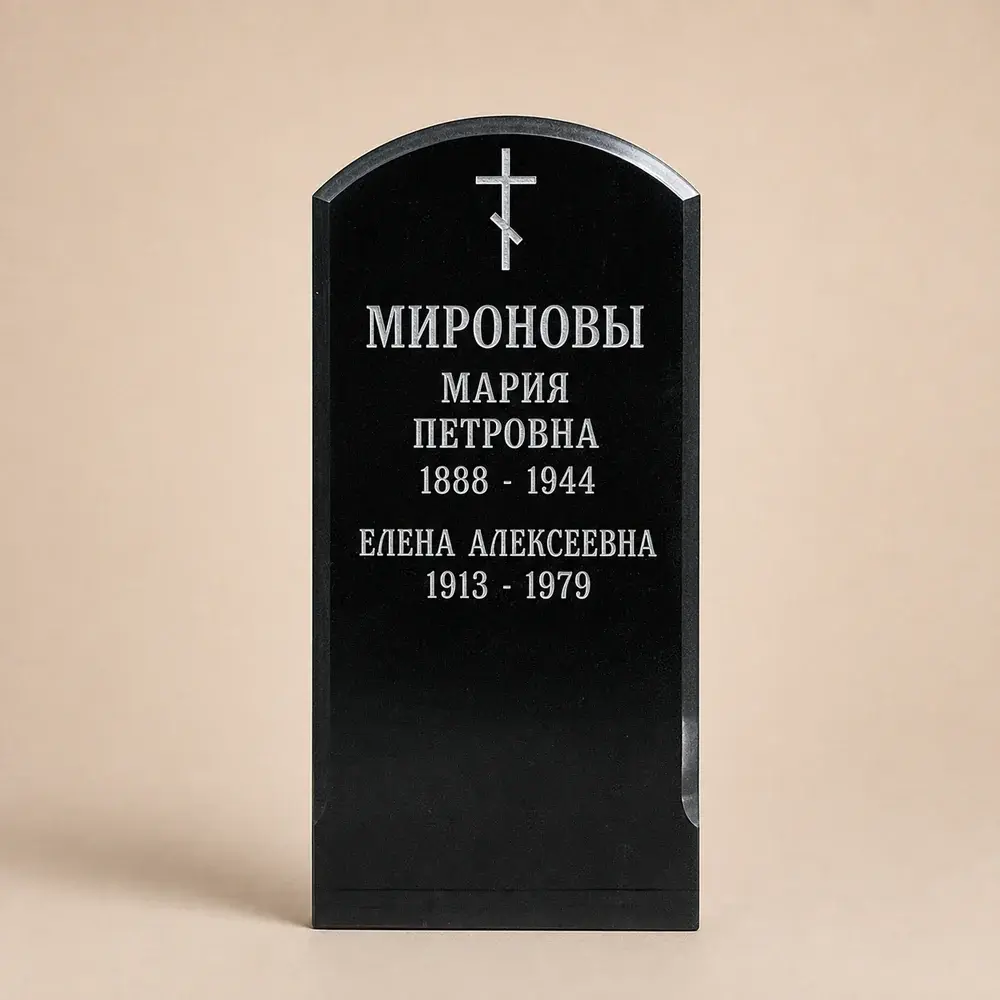 Оформление памятника 80×40 см — работа мастерской № 201