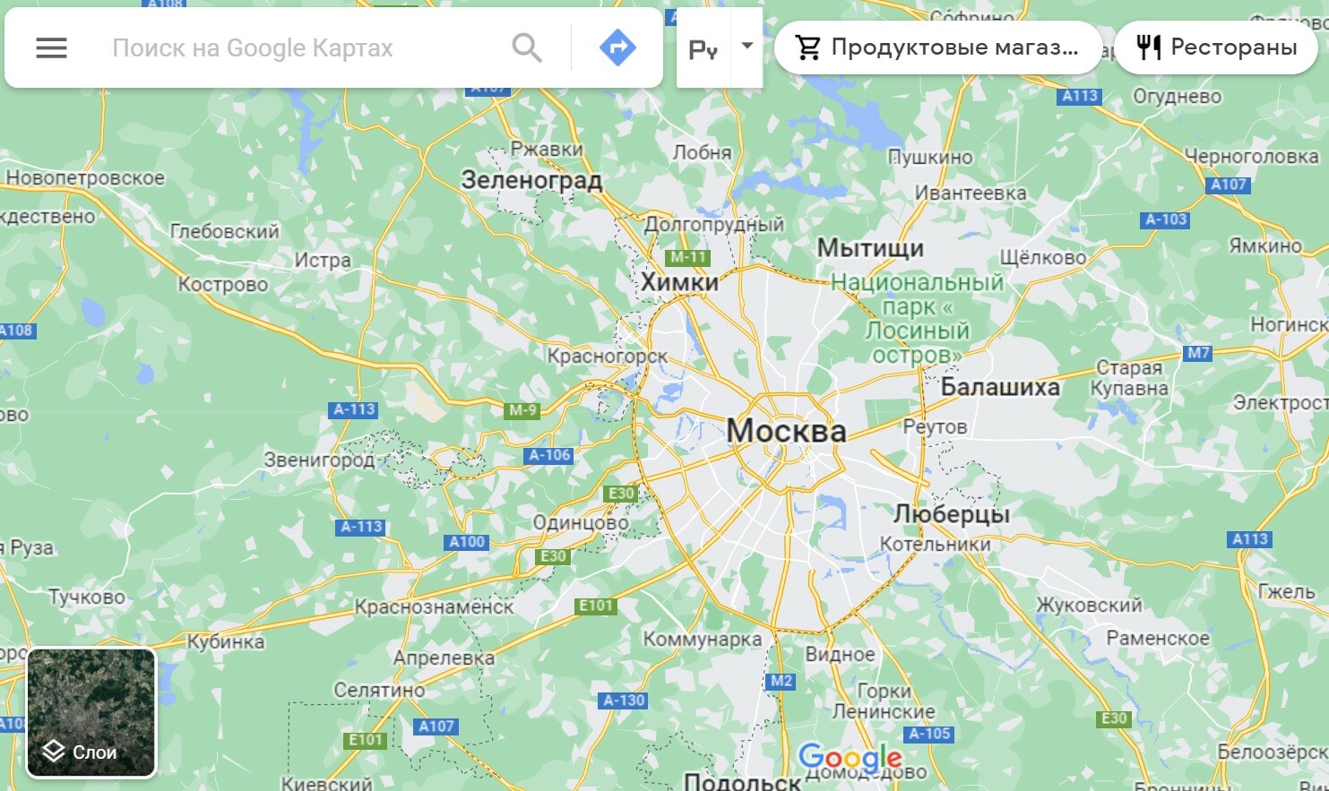 Гугл карты Ижевск